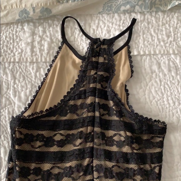 Halter Top Lace Mini Dress - Picture 2 of 3